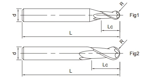 铝用球圆头铣刀2FLUTES-标兵传动网