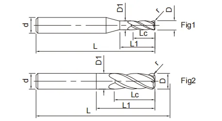 高效能铝用圆鼻立铣刀3FLUTES-标兵传动网