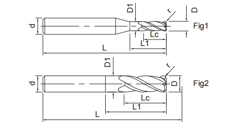 钛合金圆鼻立铣刀4FLUTES-标兵铣刀网